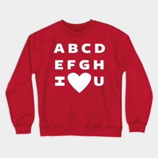 Alphabet of Love Crewneck Sweatshirt